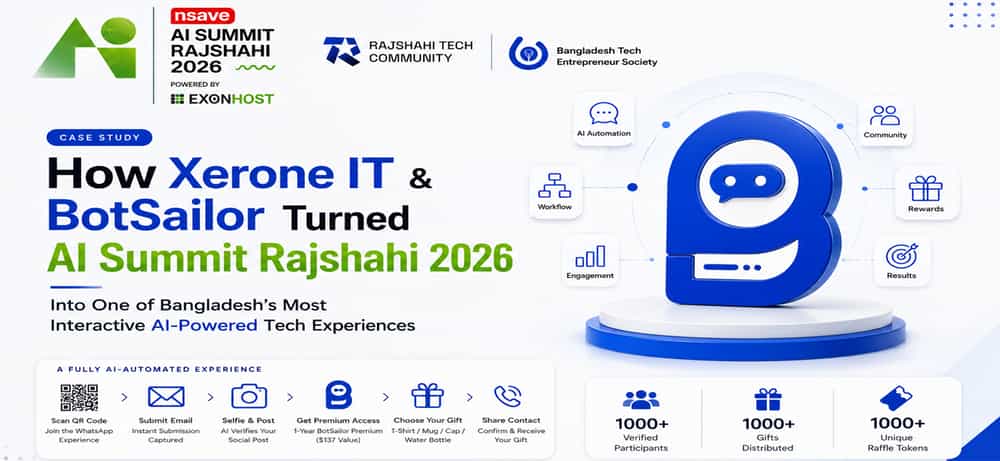 How Xerone IT & BotSailor Turned AI Summit Rajshahi 2026 into One of Bangladesh’s Most Interactive AI-Powered Tech Experiences