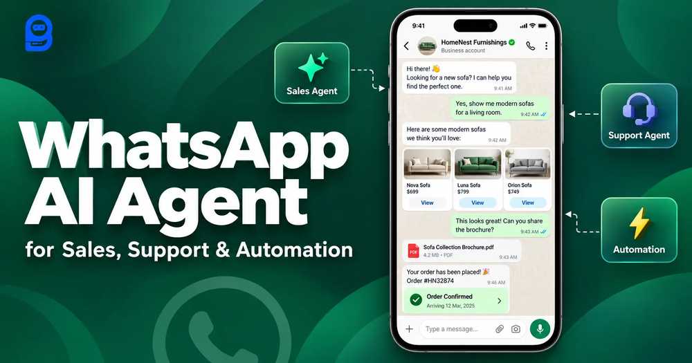 How to Build a WhatsApp AI Agent That Can Answer, Sell & Take Actions