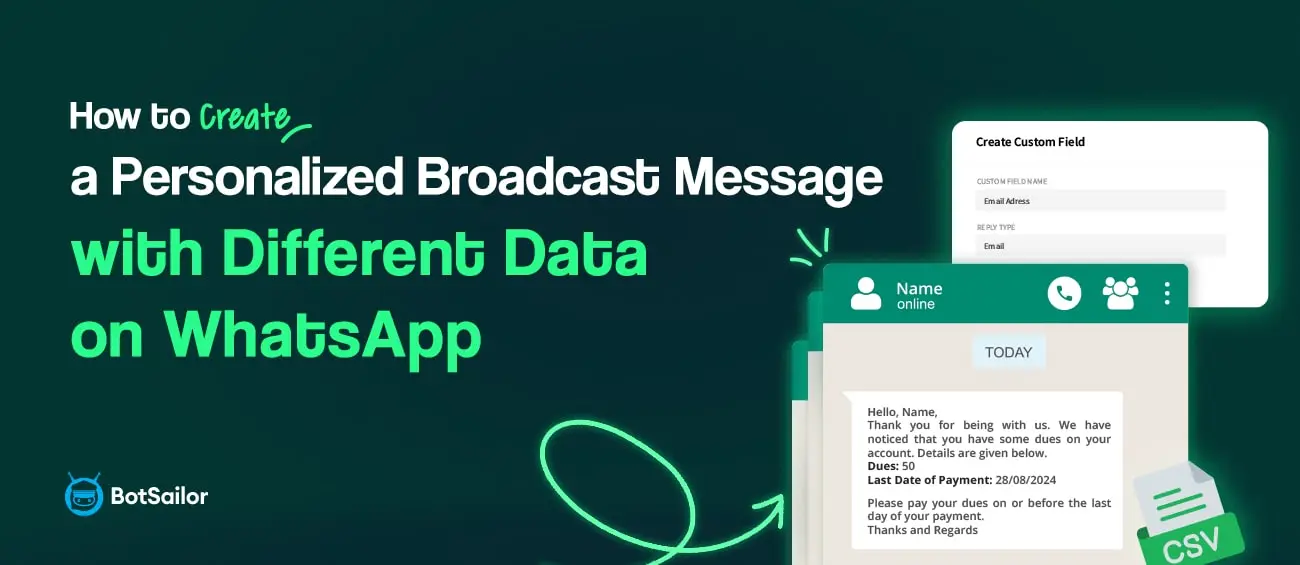WhatsApp Broadcasting with Personalized Variable Data