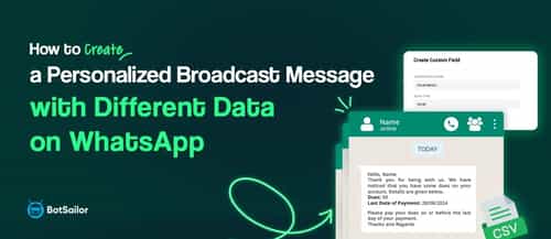 WhatsApp Broadcasting with Personalized Variable Data