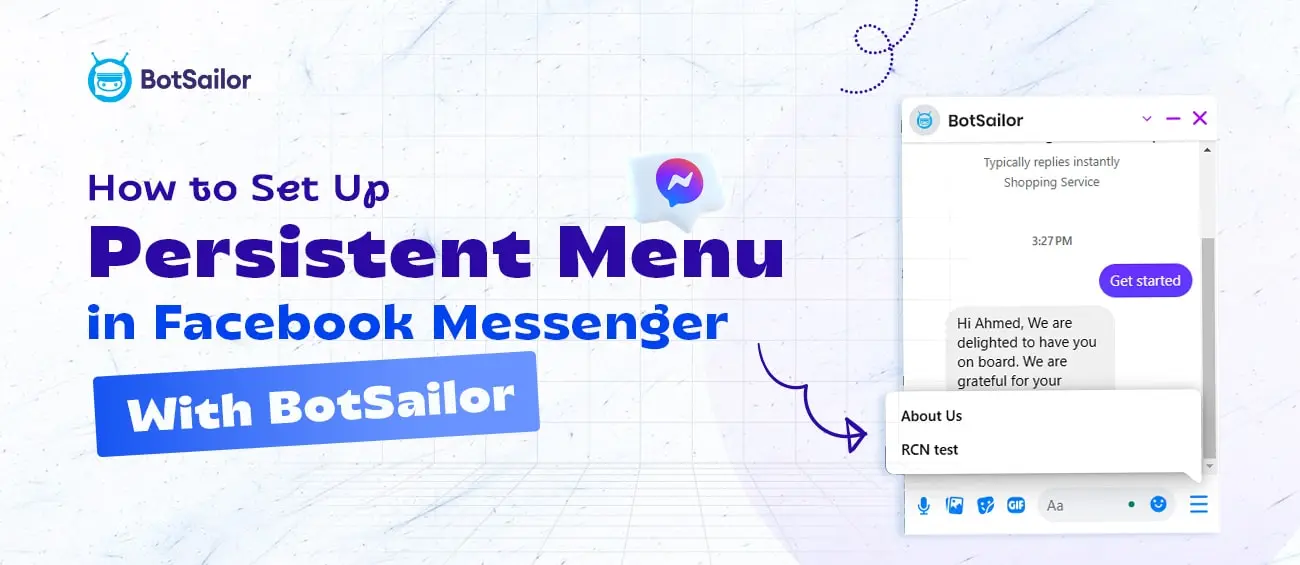 How to Setup a Messenger Persistent Menu with BotSailor